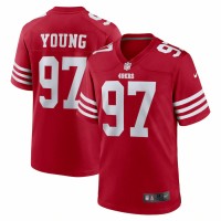 San Francisco 49ers Bryant Young Men's Nike Scarlet Retired Player Game Jersey